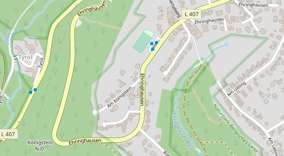 Messebau auf Satellitenbild