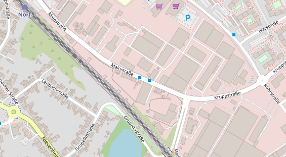 Messebau auf Satellitenbild