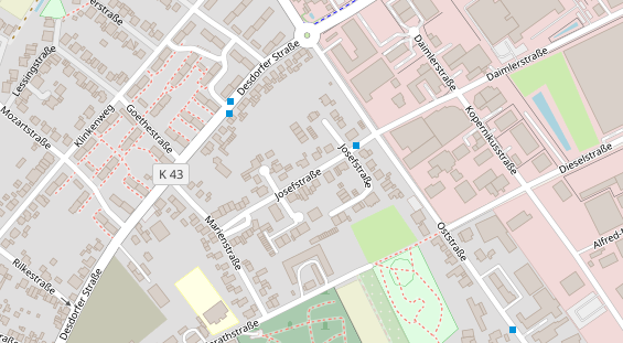 Messebau auf Satellitenbild