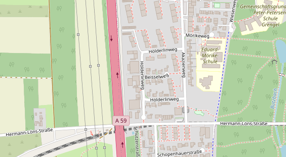 Messebau auf Satellitenbild