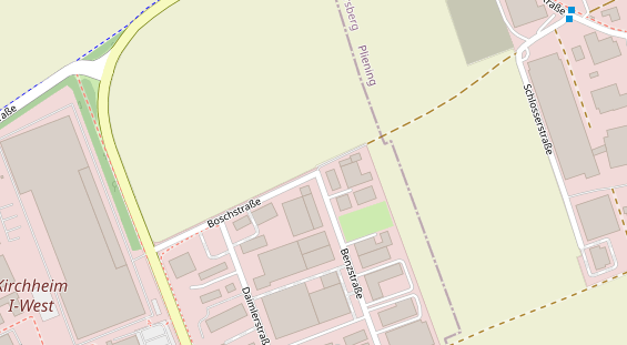 Messebau auf Satellitenbild