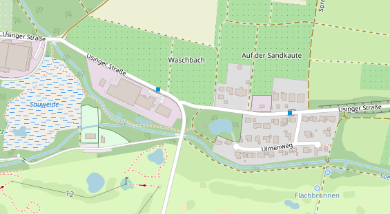 Messebau auf Satellitenbild