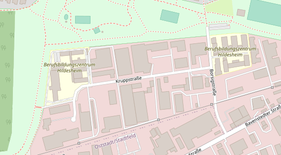 Messebau auf Satellitenbild