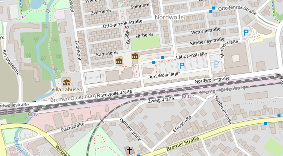 Messebau auf Satellitenbild