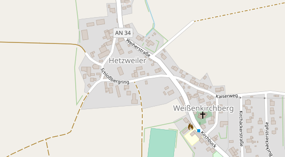 Messebau auf Satellitenbild