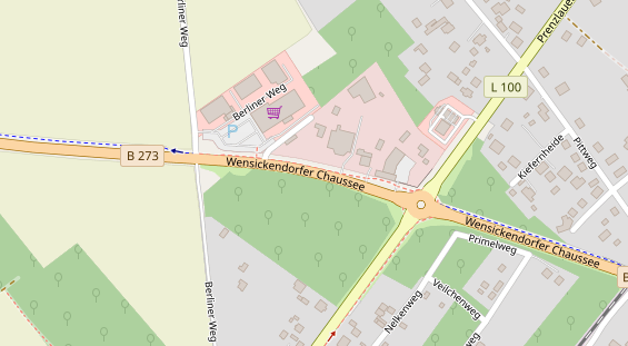 Messebau auf Satellitenbild