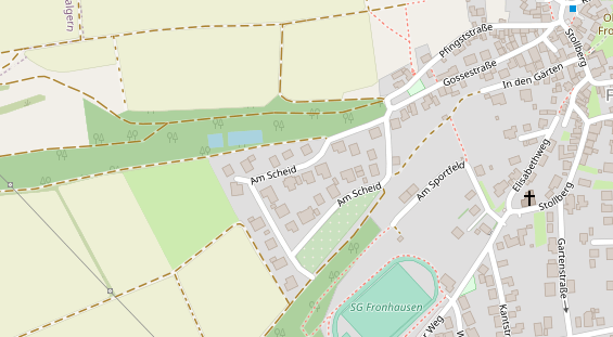 Messebau auf Satellitenbild