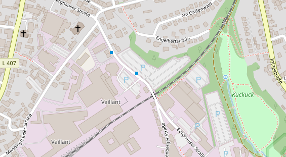 Messebau auf Satellitenbild