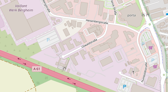 Messebau auf Satellitenbild