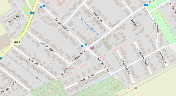 Messebau auf Satellitenbild