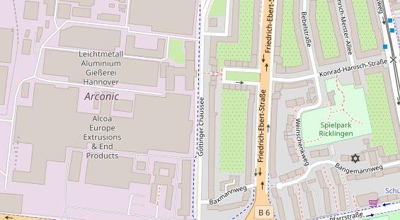 Messebau auf Satellitenbild