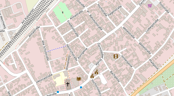 Messebau auf Satellitenbild