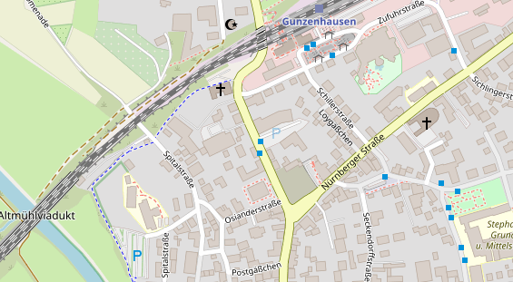 Personalagentur auf Satellitenbild