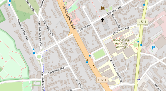 Personalagentur auf Satellitenbild