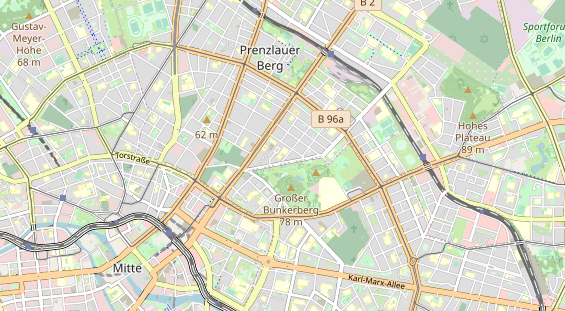 Eventlocations auf Karte