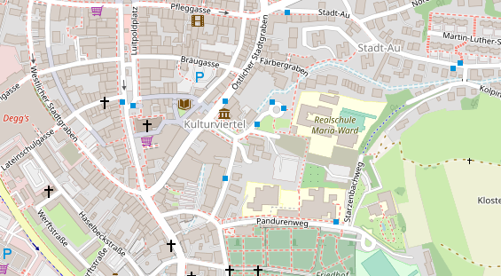 Eventlocations auf Satellitenbild