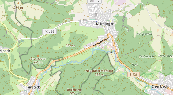 Mobiliar auf Karte