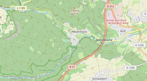 Mobiliar auf Karte