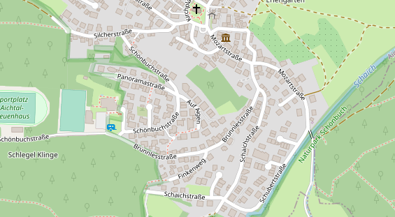 Mobiliar auf Satellitenbild