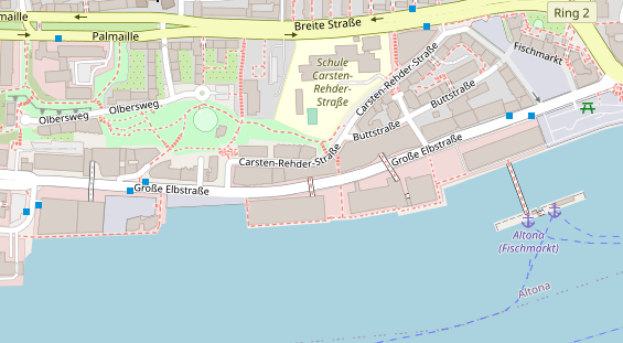 Eventlocations auf Satellitenbild