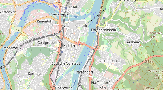 Eventlocations auf Karte