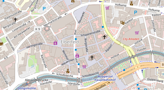 Eventlocations auf Satellitenbild