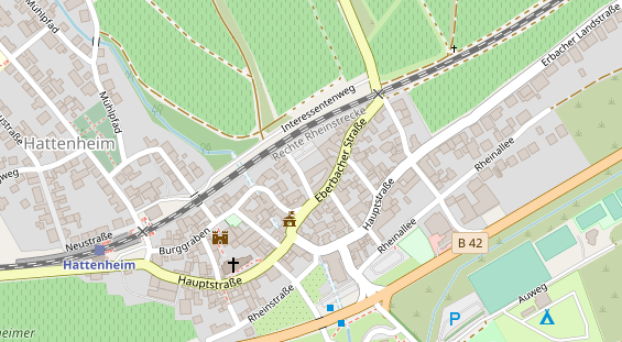 Eventlocations auf Satellitenbild