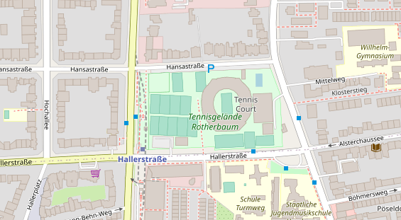 Eventlocations auf Satellitenbild
