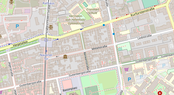 Eventlocations auf Satellitenbild