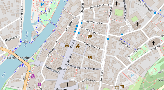 Eventlocations auf Satellitenbild