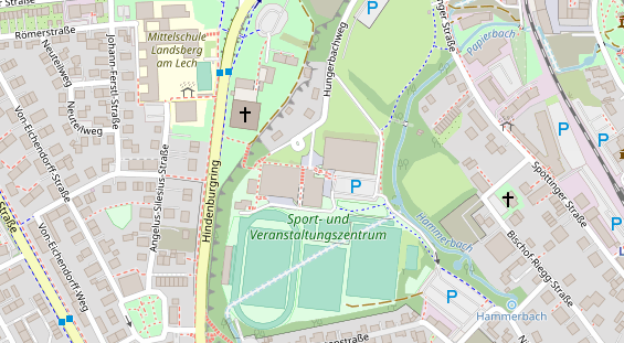 Eventlocations auf Satellitenbild