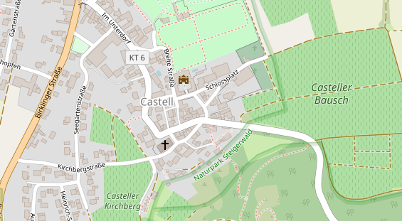 Eventlocations auf Satellitenbild