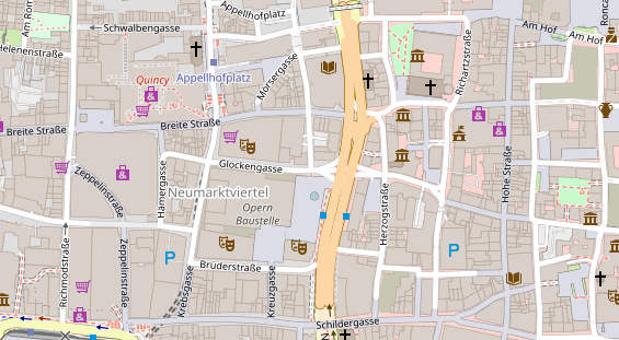 Eventlocations auf Satellitenbild