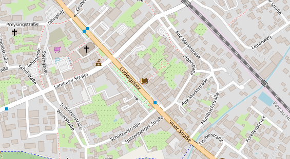 Eventlocations auf Satellitenbild