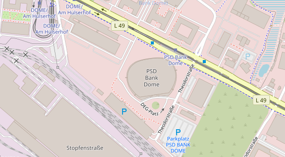 Eventlocations auf Satellitenbild
