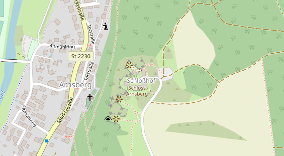 Eventlocations auf Satellitenbild