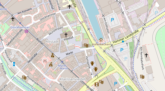 Eventlocations auf Satellitenbild