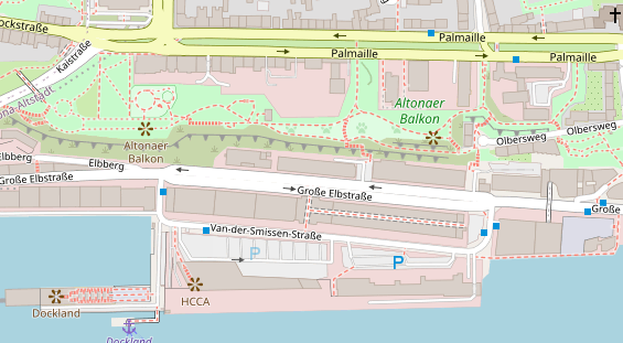 Eventlocations auf Satellitenbild