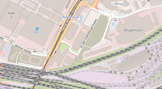 Eventlocations auf Satellitenbild