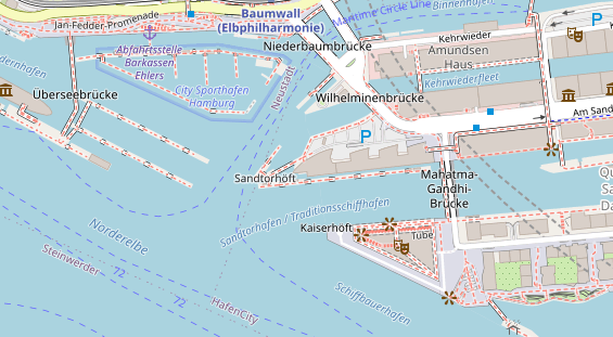 Eventlocations auf Satellitenbild