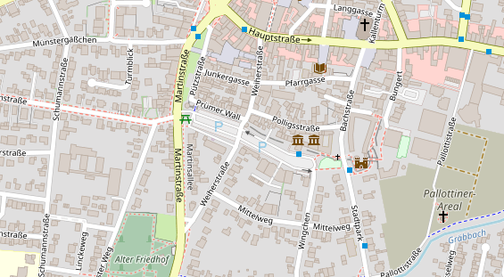 Eventlocations auf Satellitenbild