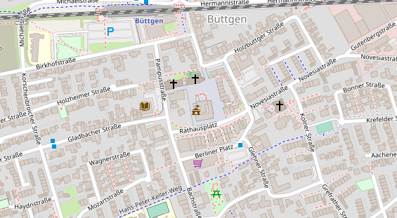 Eventlocations auf Satellitenbild