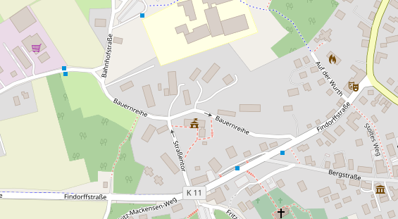 Mobile Infrastruktur auf Satellitenbild