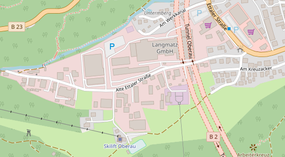 Mobile Infrastruktur auf Satellitenbild