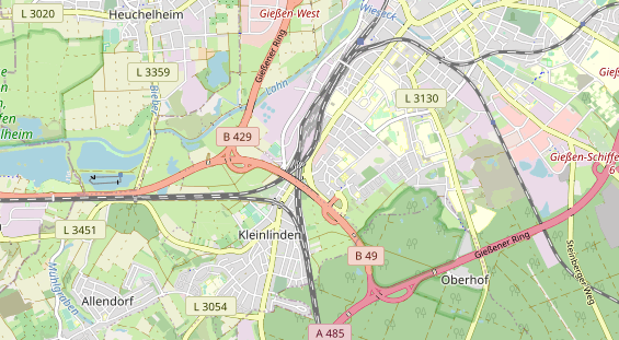 Mobile Infrastruktur auf Karte