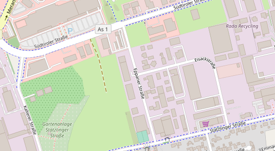 Mobile Infrastruktur auf Satellitenbild