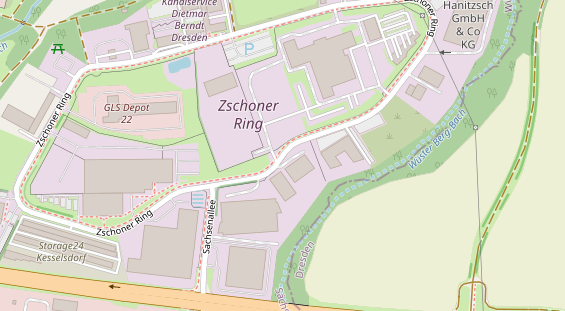 Mobile Infrastruktur auf Satellitenbild