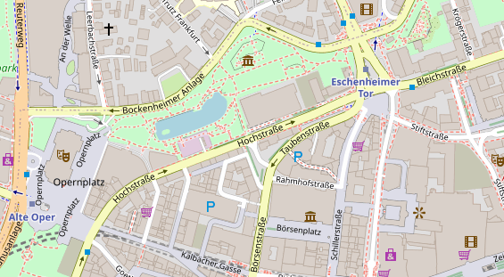 Mobile Infrastruktur auf Satellitenbild