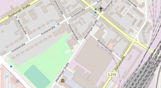 Mobile Infrastruktur auf Satellitenbild