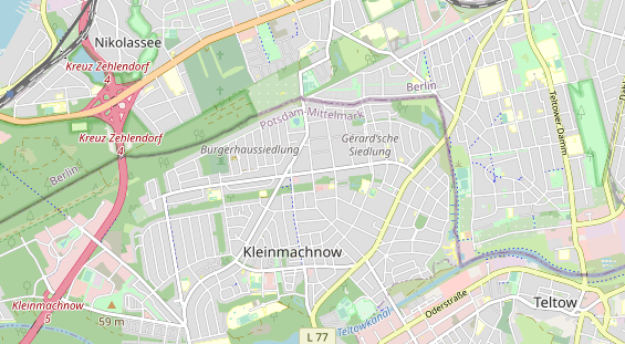 Mobile Infrastruktur auf Karte